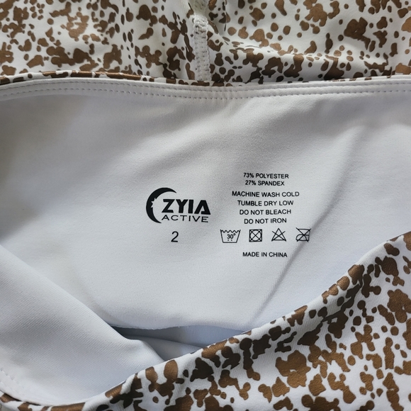 Zyia White Stay Gold L&T Leggings - Picture 3 of 3